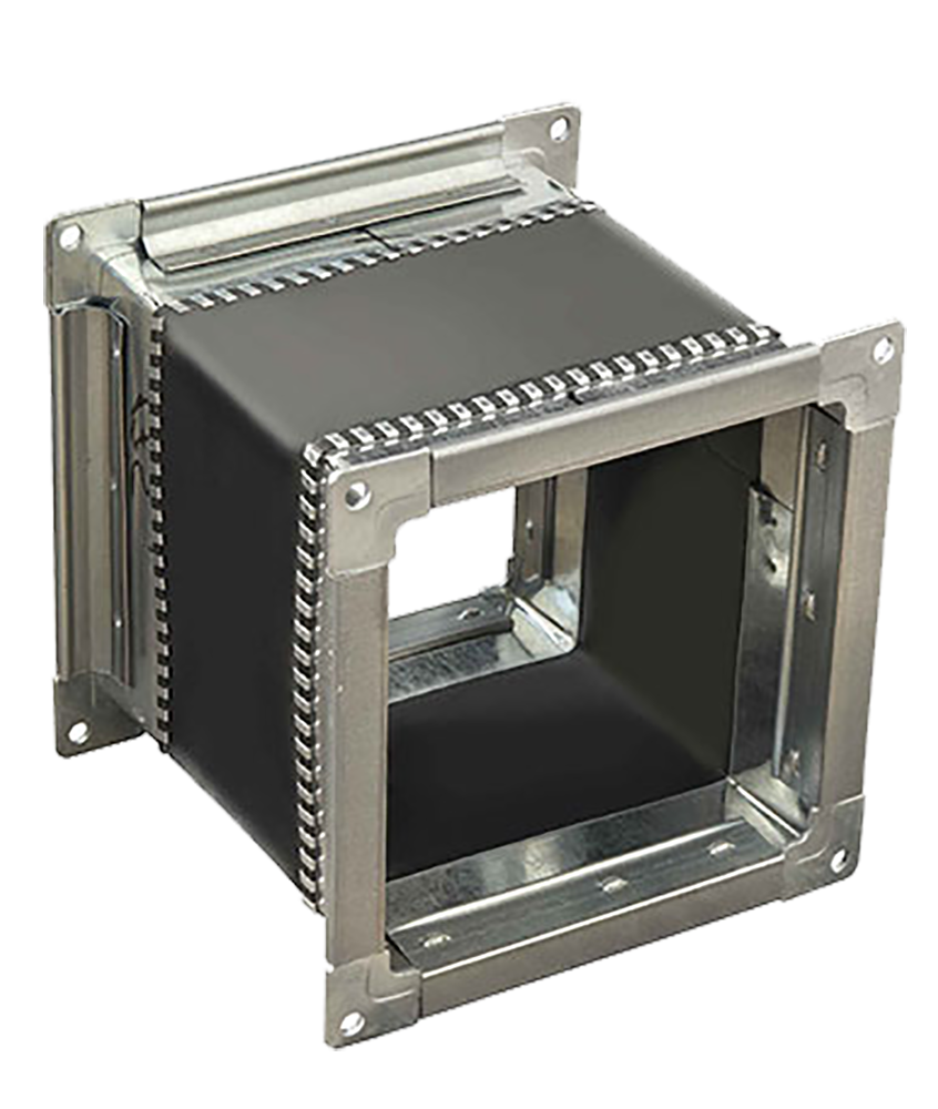 Гибкая вставка 280х280мм с фланцем для вентиляторов ВР 300-45 4,0 и ВЦ 14-45-4,0